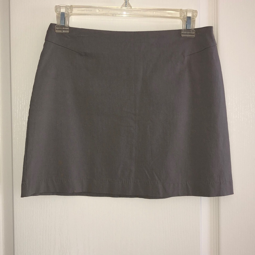 Slate gray mini skirt